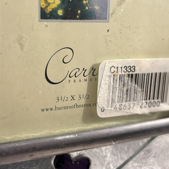 NWT Carr frames Renaissance Artisan Collection w/ Mosaic technique floral glass - Picture 3 of 15